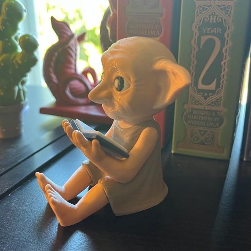 🏠 Dobby the House Elf Reading Buddy Bookshelf Decor・ STL File for 3D ...