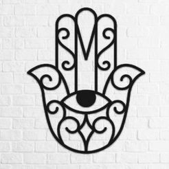Hamsa-Hand-Vector-File-for-Laser-Cutting-Graphics-71602047-1-1-580x387.jpg Archivo STL Mano Hamsa・Diseño imprimible en 3D para descargar