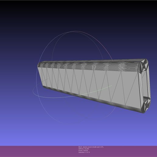 meshlab-2022-01-14-07-13-35-86.jpg STL file Akame Ga Kill Akame Sword And Sheath Printable Assembly・Template to download and 3D print, julian-danzer