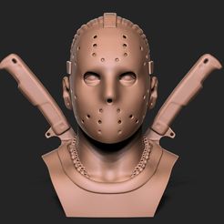 1.jpg Fichier STL HORREUR HALLOWEEN - JASON・Plan imprimable en 3D à télécharger