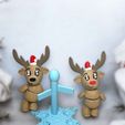 462560911_576301284781882_8976337513089222059_n.jpg Jingle the Reindeer Animal Crossing Flexi Print in Place Multi-Part Cute Christmas Holiday Home Decor Display