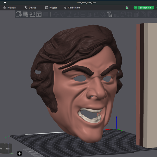 🎨 Milei Mask 3D Color Printable・ 3D File for 3D printing・Cults