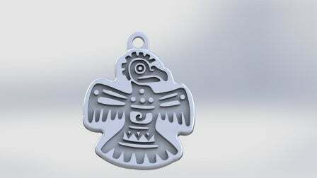 bird.JPG Fichier STL porte-clés oiseau aztèque quetzalcoatl・Plan pour imprimante 3D à télécharger, Nedis