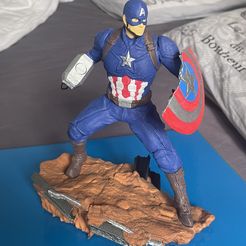 IMG_0273.jpg Archivo STL gratuito Capitán América・Design para impresora 3D para descargar