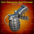 5.jpg Jinx Zapcannon - Chomper LOL league of legends - Fan Art 3D print model