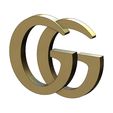 GG-07.JPG Gucci GG logo replica 3D print model