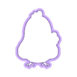 3.stl VERY CUTE CHICKEN COOKIE CUTTER