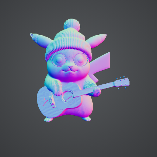 🐉 stylish pikachu・ STL File for 3D printing・Cults
