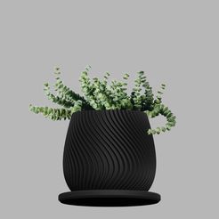 Render-00.jpg Archivo STL Jardinera en espiral 069C | Ø86 X 80mm・Diseño de impresora 3D para descargar