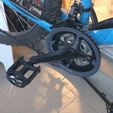 ProtegePedalier42-34dents.jpg STL file Bicycle chain guard for crankset with 42/34 teeth・3D printing idea to download