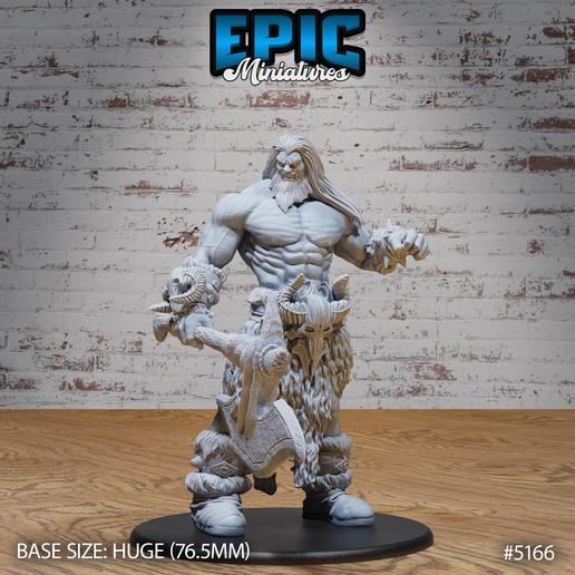 Frost Giant ‧ DnD Miniature ‧ Tabletop Miniatures ‧ Gaming Monster ‧ 3D Model ‧ RPG ‧ DnDminis ‧ STL FILE 3D model