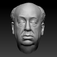 AlfredHitchcock1.png 3D-сканированное изображение головы Альфреда Хичкока (Психо, Птицы, Головокружение, Заднее окно, Кинорежиссер, Режиссер и т.д.)