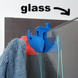 PIC.png Benchy Hanger for Shower Glass