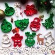 christmas_collection.jpg Archivo STL gratuito Cortador de galletas del árbol de navidad・Objeto para descargar e imprimir en 3D