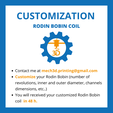 Customization-Rodin.png RODIN BOBIN COIL MEDIUM DIMENSIONS - 140 x 140 x 52.5 mm 12 TURNS