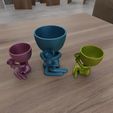 untitled2.jpg Mom and Child Plant Pot with 3D Print Stl File,Holder, 3D Home Decor, Mini vase, Indoor Vase, Key Holder, Card Holder, plant pot, Mother Day