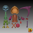 Miniprint-R001-SkullAI-09.png Fichier 3D MiniPrint R001 - Crâne AI avec faux・Objet pour impression 3D à télécharger