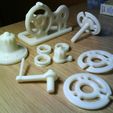 Lock parts .jpg 3D-Printed Combination Lock