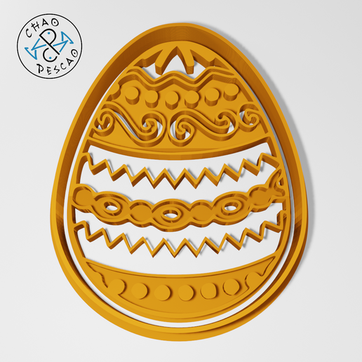 Easter Egg - Cookie Cutter - Fondant - 3D model önizlemesi