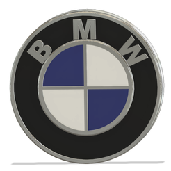 bmw-badge.png "BMW" Wheel Centre / Hub Cap Badge for Scale Model Wheels