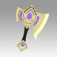 1.jpg World Of Warcraft Shadowlands Axe Bastion Cosplay weapon prop