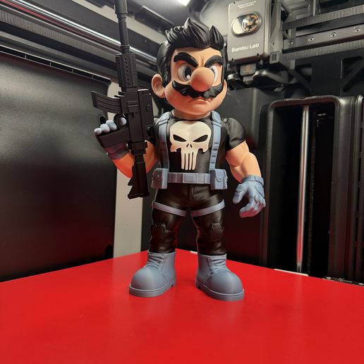 🎄 MARIO BROS PUNISHER (MULTIPART / NO AMS)・3D Print with the H2S