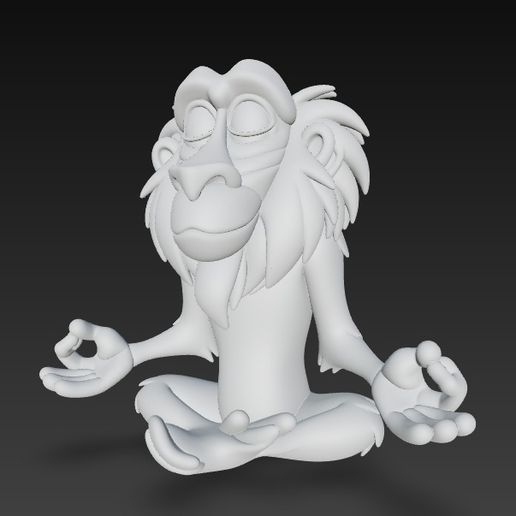 🧘 Rafiki Meditation・ STL File for 3D printing・Cults
