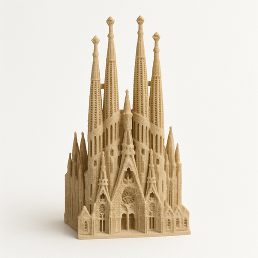 Sagrada-Familia.png 圣家堂 - 高迪标志性大教堂的 3D 模型