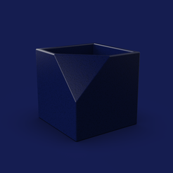 db361b65-0ee4-40a2-bd1b-b73229970ca1.png Fichier STL gratuit 76. Cube Platonic Solid Geometric Planter Pot - V4 - Satsuki (Inches)・Modèle à télécharger et à imprimer en 3D