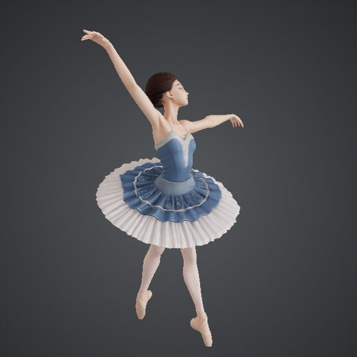 🏛️ Ballerina in Classical Pose・Free STL File for 3D printing・Cults