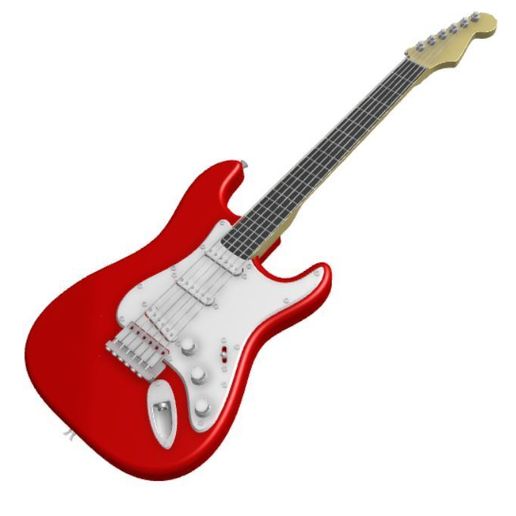 Mini Fender Stratocaster & Marshall Amp - 3D Printable Desk