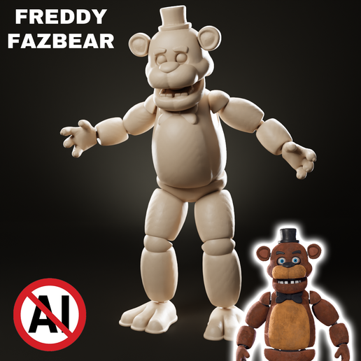 Freddy Fazbear FNAF Inspired SKIN FORTNITE FIGURE