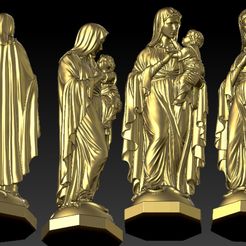 Annotation-2022-05-23-203110.jpg Archivo STL estatua de maria con niño modelo de impresión 3D・Plan de impresora 3D para descargar