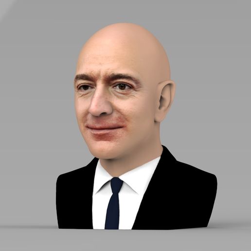 untitled.1097.jpg Descargar archivo El busto de Jeff Bezos está listo para la impresión en 3D a todo color • Diseño para imprimir en 3D, PrintedReality