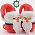 il_fullxfull.5583602233_7tzn.jpg Twisty Crochet Santa In The Cup by Cobotech, Christmas Gift, Holiday Decoration, Unique Holiday Gift