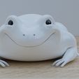 crapeau4.jpg Frog, simple and free design figurine to paint (or not)