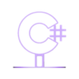 CSharp-logo-CS.stl C# C Sharp Logo