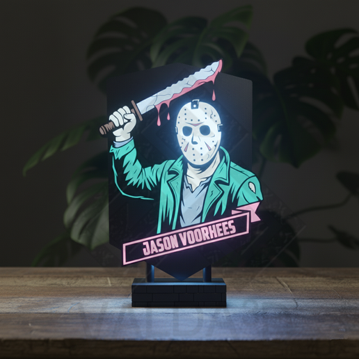 Jason Voorhees Lamp - Lightbox - 3D model önizlemesi