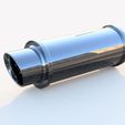 Abafador3.jpg STL file Exhaust Muffler FOR 1/24 - 1/25 MODEL KIT.・3D printer model to download