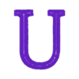 U.stl Elegant Chiseled Font Alphabet and Numbers (40 3d models)
