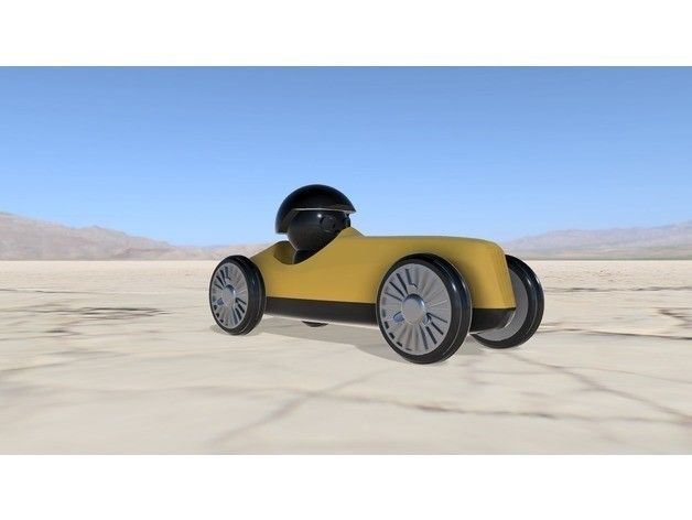 36f4d0f454c63e6d9e6a29ead9b98cd5_preview_featured.jpg Download free STL file The Vintage Race Car • 3D print model, Monkey3D