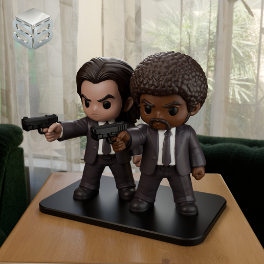 Vincent and Jules Pulp Fiction – Vinyl Style Figure [STL/3MF]