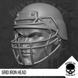 9.png Grid Iron head for 6 inch Action Figures