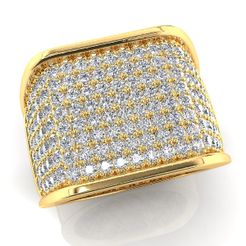 267_Render_CG-1_luxury-1_-White-Reflective_luxury-1_YellowGold_Luxury-1_Diamond.jpg STL file Men's Ring・3D printable model to download