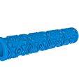45457575.jpg Greek pattern clay roller stl / pottery roller stl / Aztec pattern clay rolling pin /ethnic pattern  cutter printer
