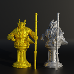 6.png Archivo STL Juego de Ajedrez Vikingo- Ajedrez de Personajes Vikingos Con 6 Modelos Diferentes Modelo de impresión 3D・Plan de impresora 3D para descargar