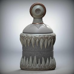 render9.jpg Archivo 3D Tarro monstruo・Diseño de impresión en 3D para descargar
