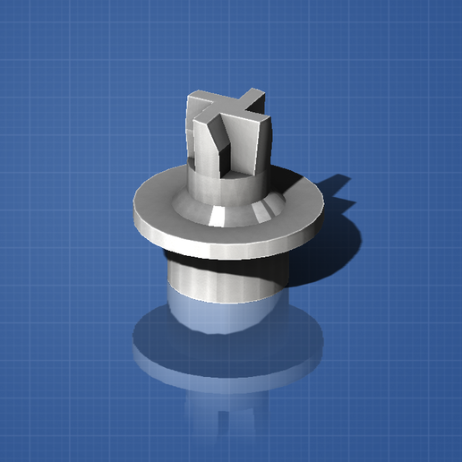 Hand Blender Motor Coupling (Braun 600W Compatible) – Reinforced 3D Printable Part