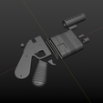 rey blaster10.png Star Wars - Rey Blaster pistol - STL files for 3D printing