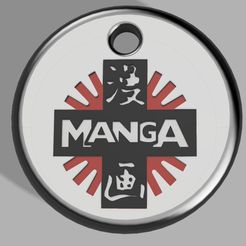 manga.jpg Fichier STL Porte clé manga・Modèle imprimable en 3D à télécharger, Snake069